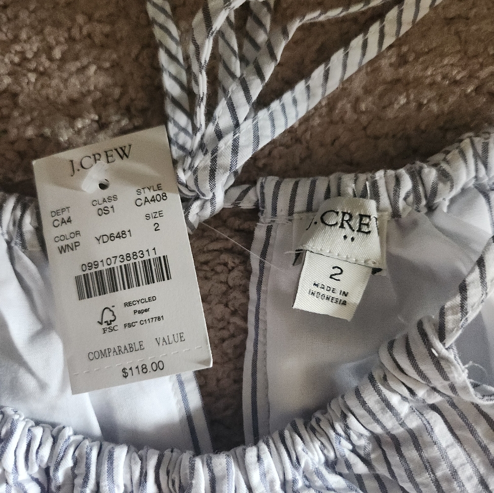 J Crew Factory Seasucker dress